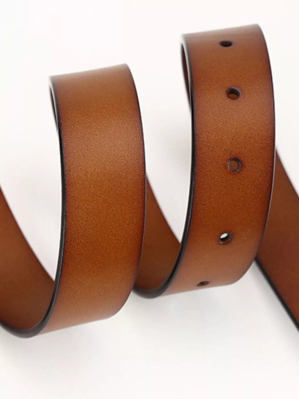 Classic Square Buckle Leather Belt
