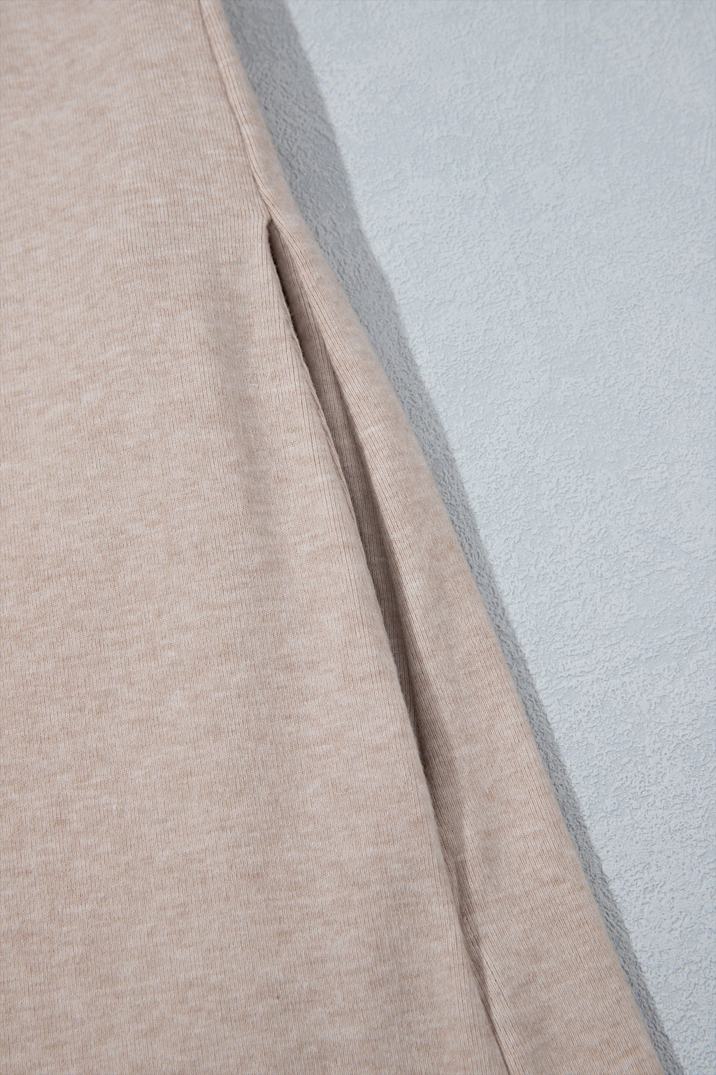 Parchment Solid Color Long Sleeve Casual Tunic Shift Cardigan