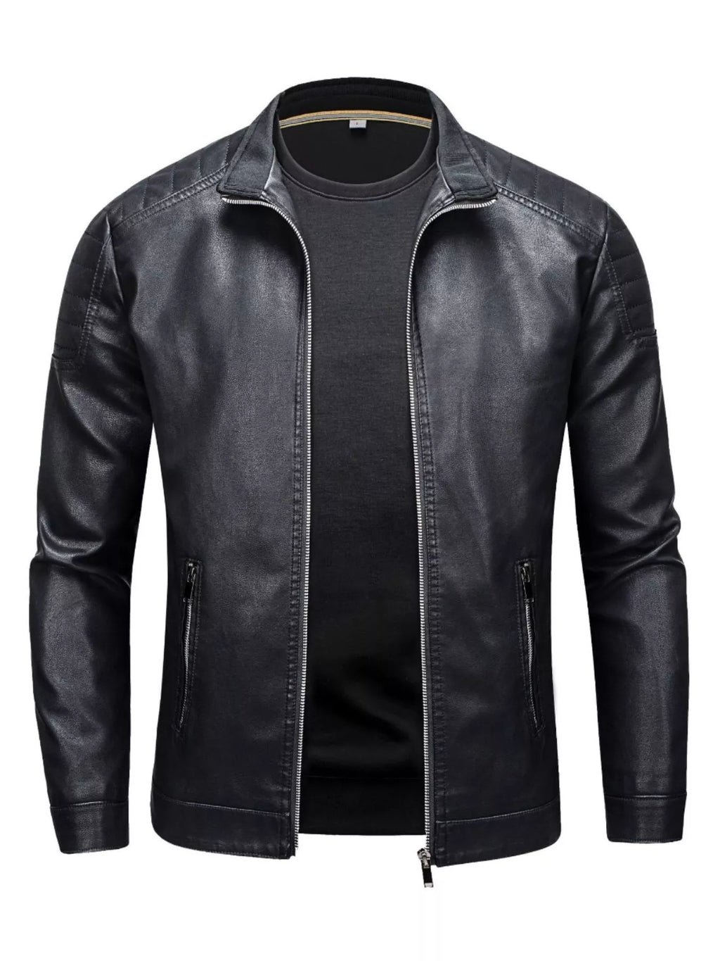 Men's Plus Size Zip Up Long Sleeve Jacket