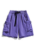 Men's Plus Size Drawstring Cargo Shorts