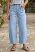 Wide Leg Cropped Jeans