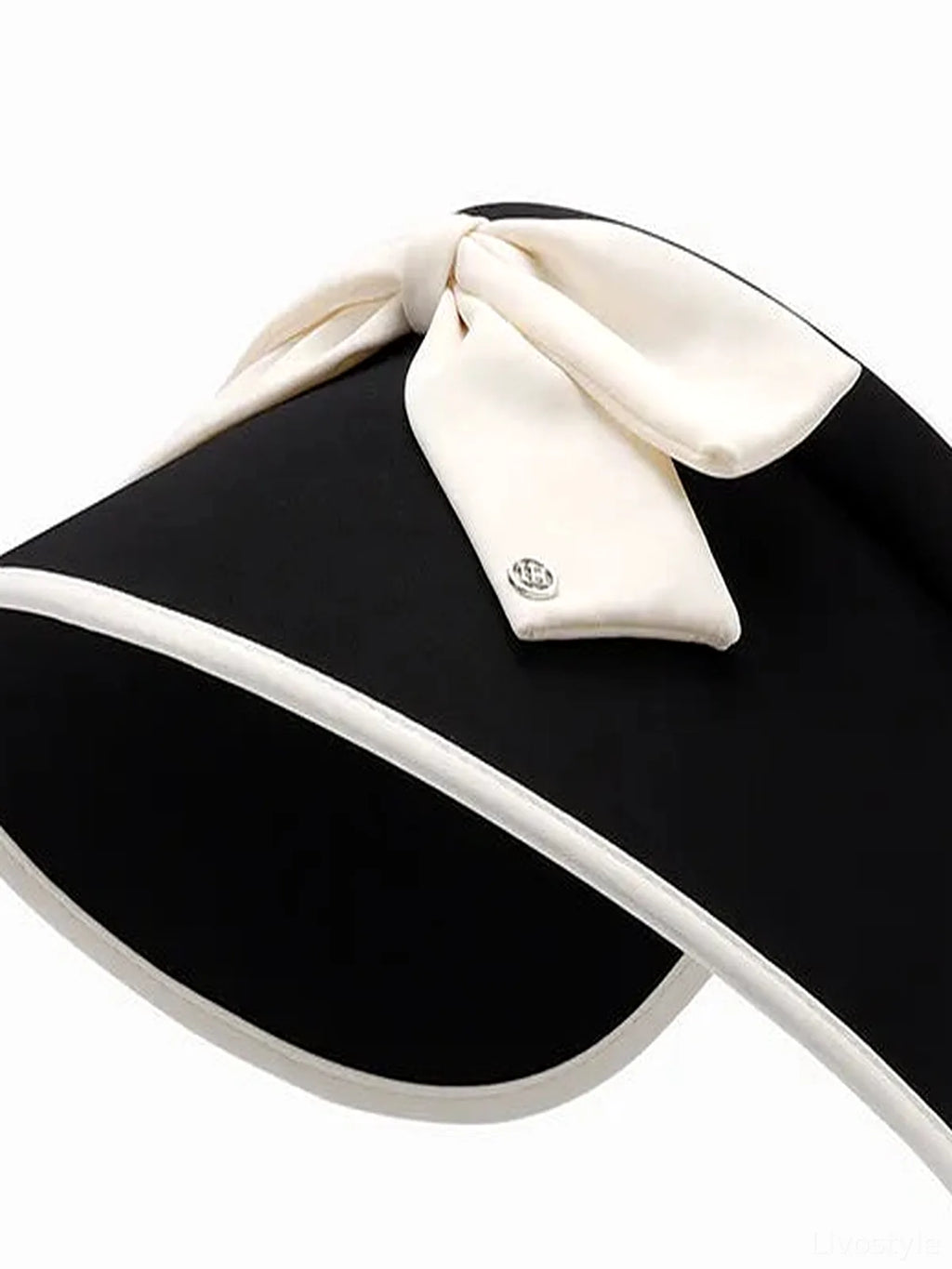 Bow Ice Silk Sun Hat with Visor