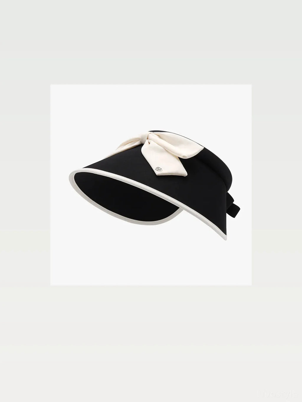 Bow Ice Silk Sun Hat with Visor