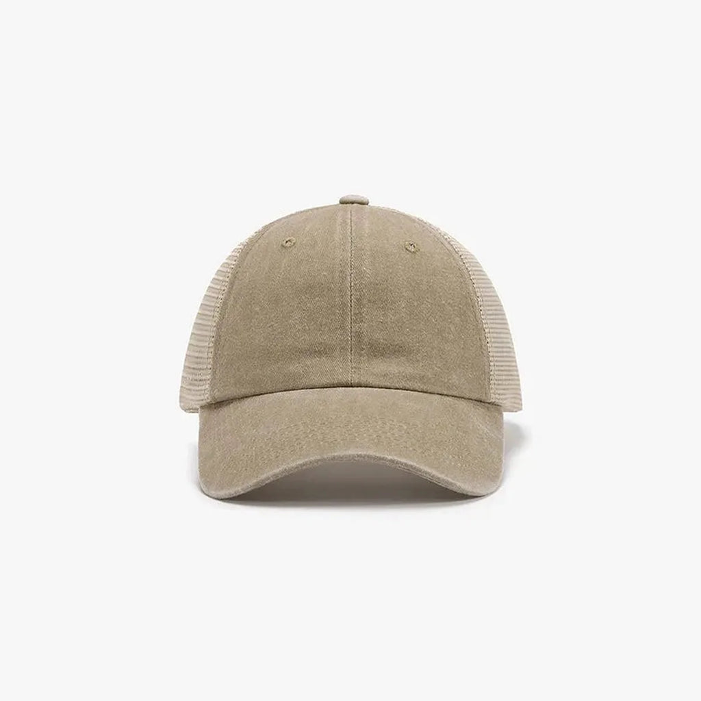 Breathable Mesh Adjustable Trucker Baseball Cap