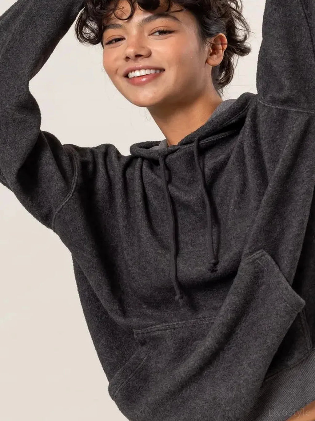 Long Sleeve Hoodie with Kangaroo Pocket