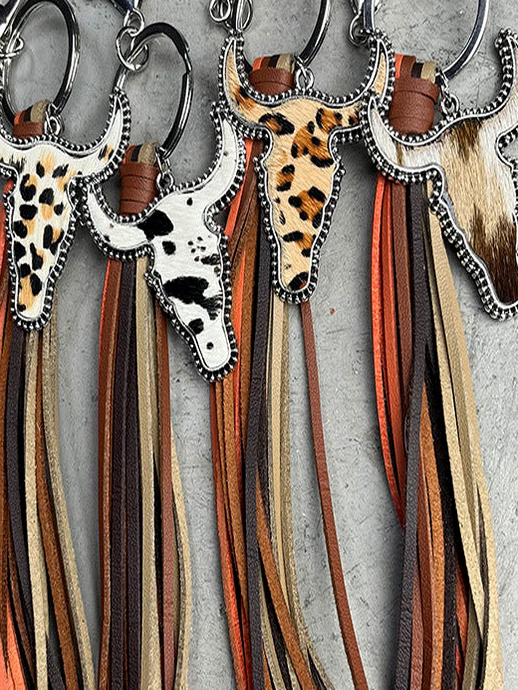 Bull Shape Fringe Key Chain