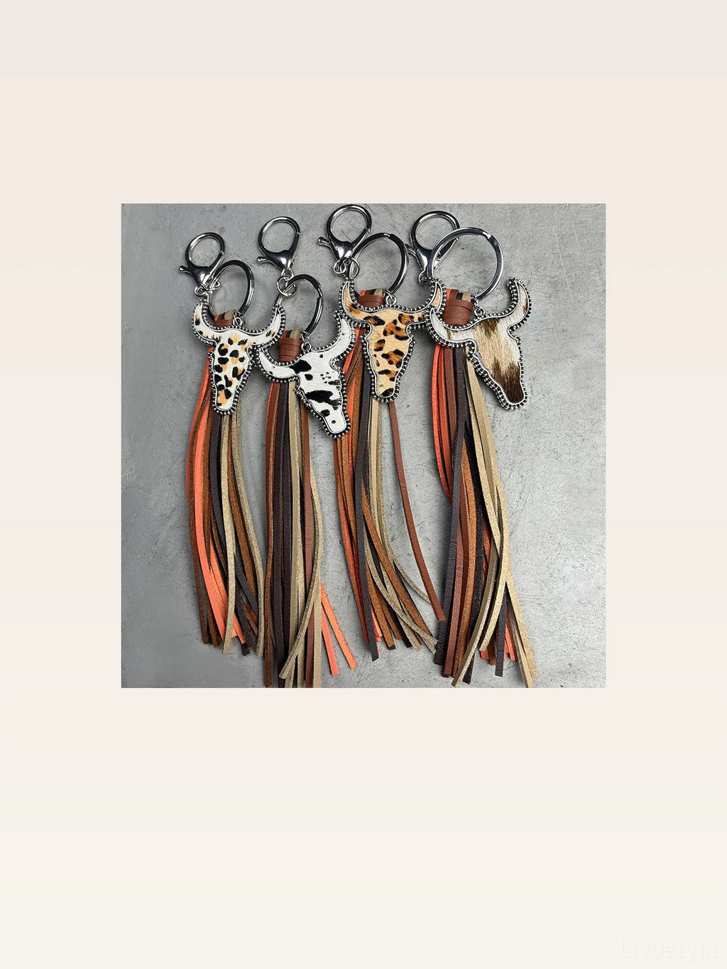 Bull Shape Fringe Key Chain