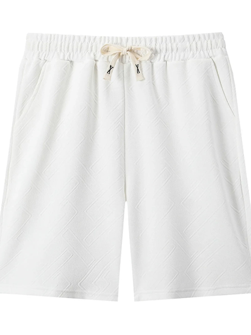 Men's Plus Size Drawstring Shorts with Pockets