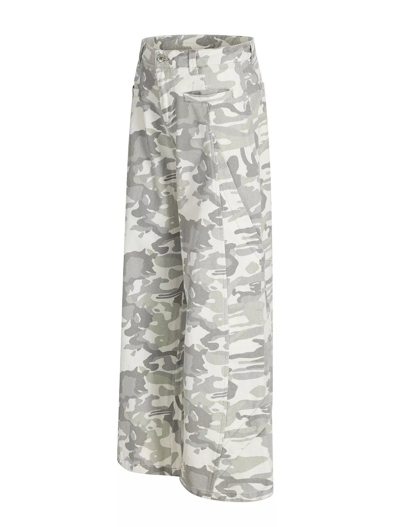 Men's Camouflage Wide-Leg Cargo Pants