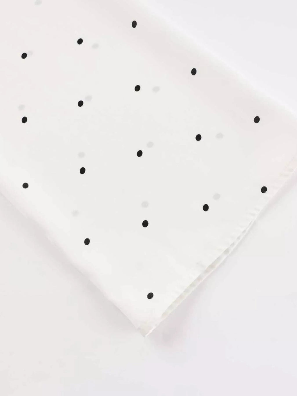 Polka Dot Silk Blouse with Scarf Neck Tie
