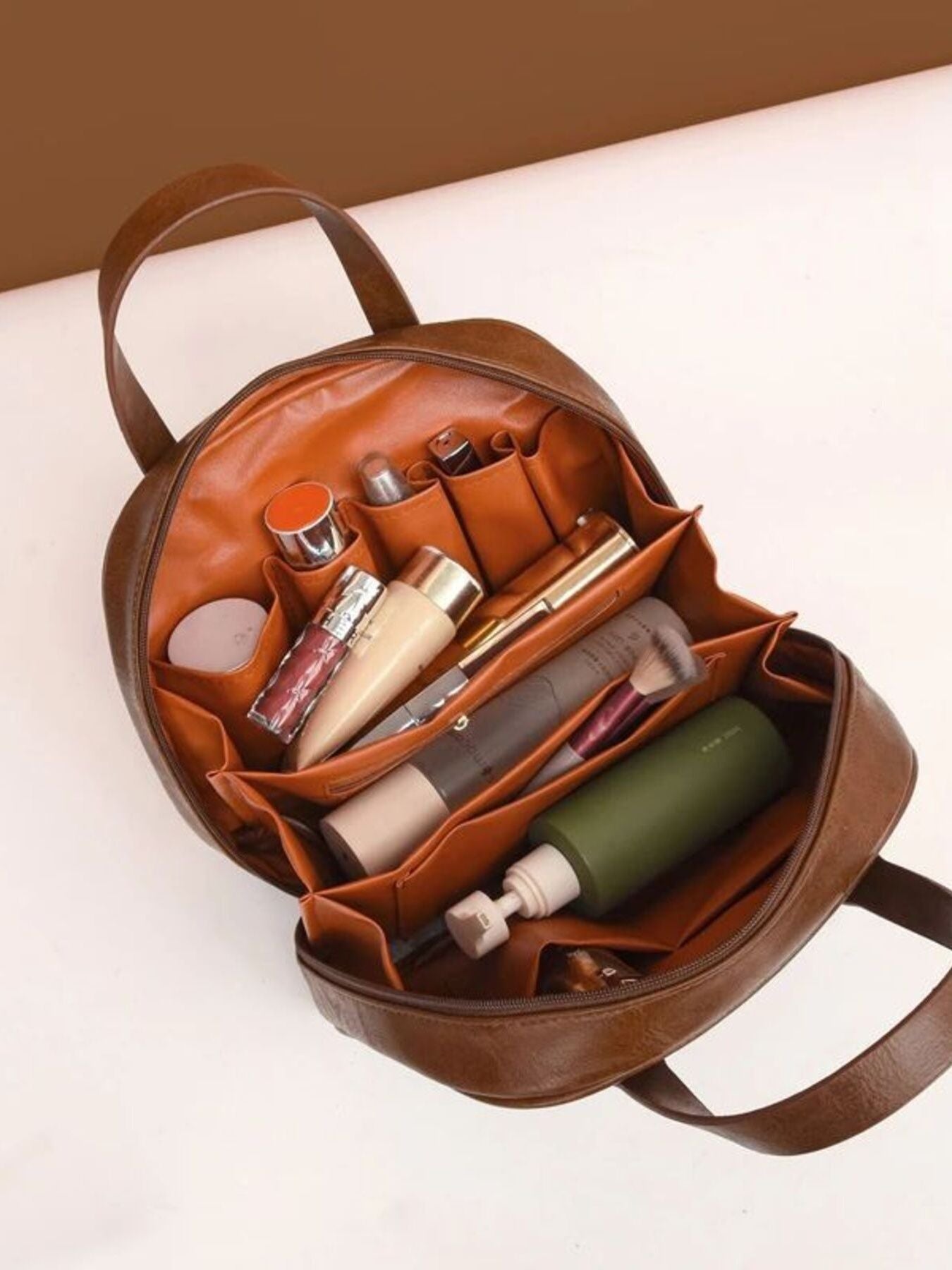 Top Handle Makeup Handbag