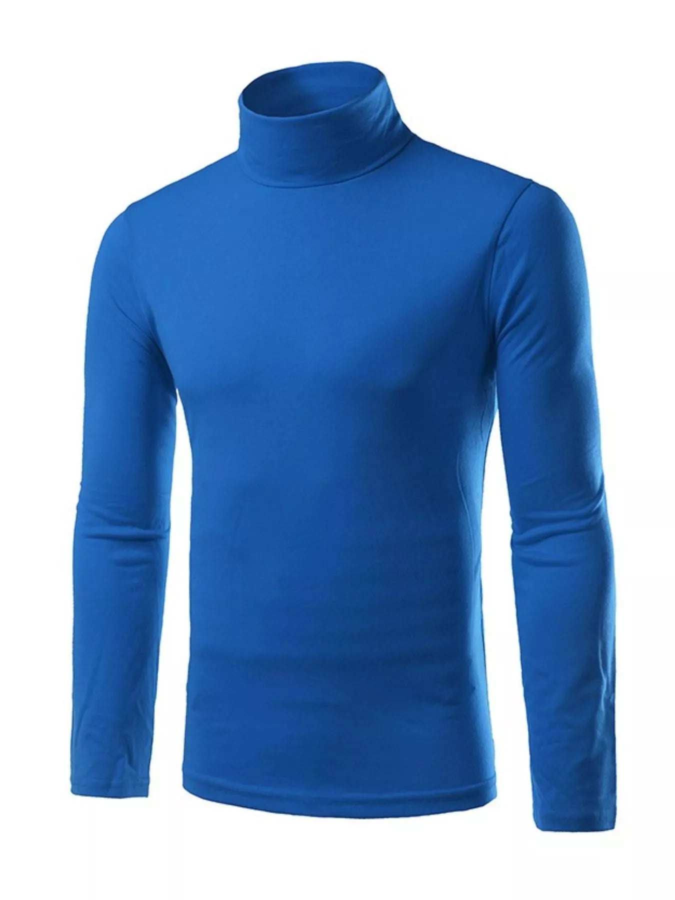 Men's Slim Fit Turtleneck Long Sleeve T-Shirt