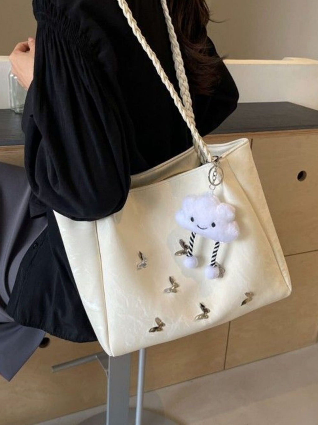 Butterfly Pattern Tote Bag