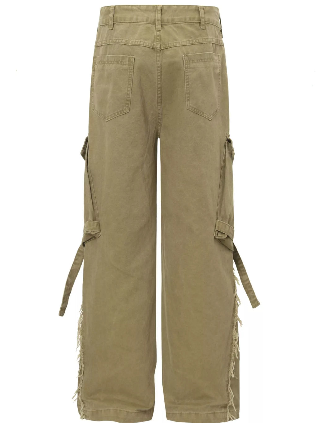 Men's Cargo Pants with Buckle Straps