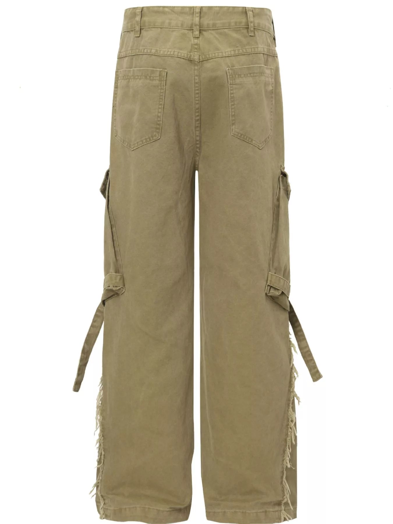 Men's Cargo Pants with Buckle Straps