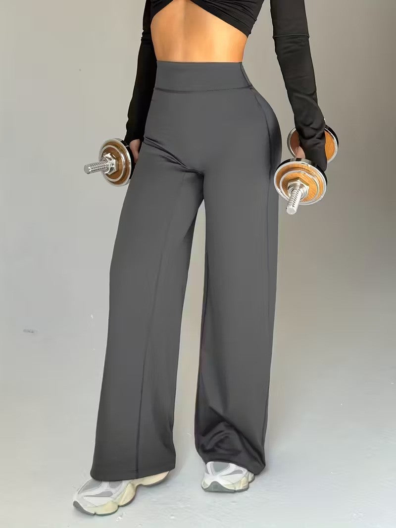 Cross-Border European And American New Popular Straight-Leg Butt-Lifting Slim-Fit Slimming Fitness Sports Yoga Leggings For Women