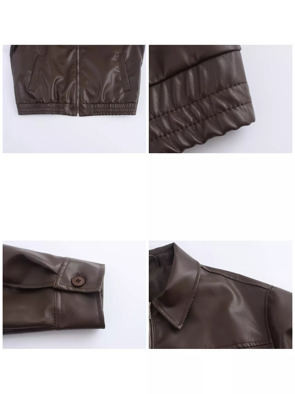 Zip Up Dropped Shoulder Jacket