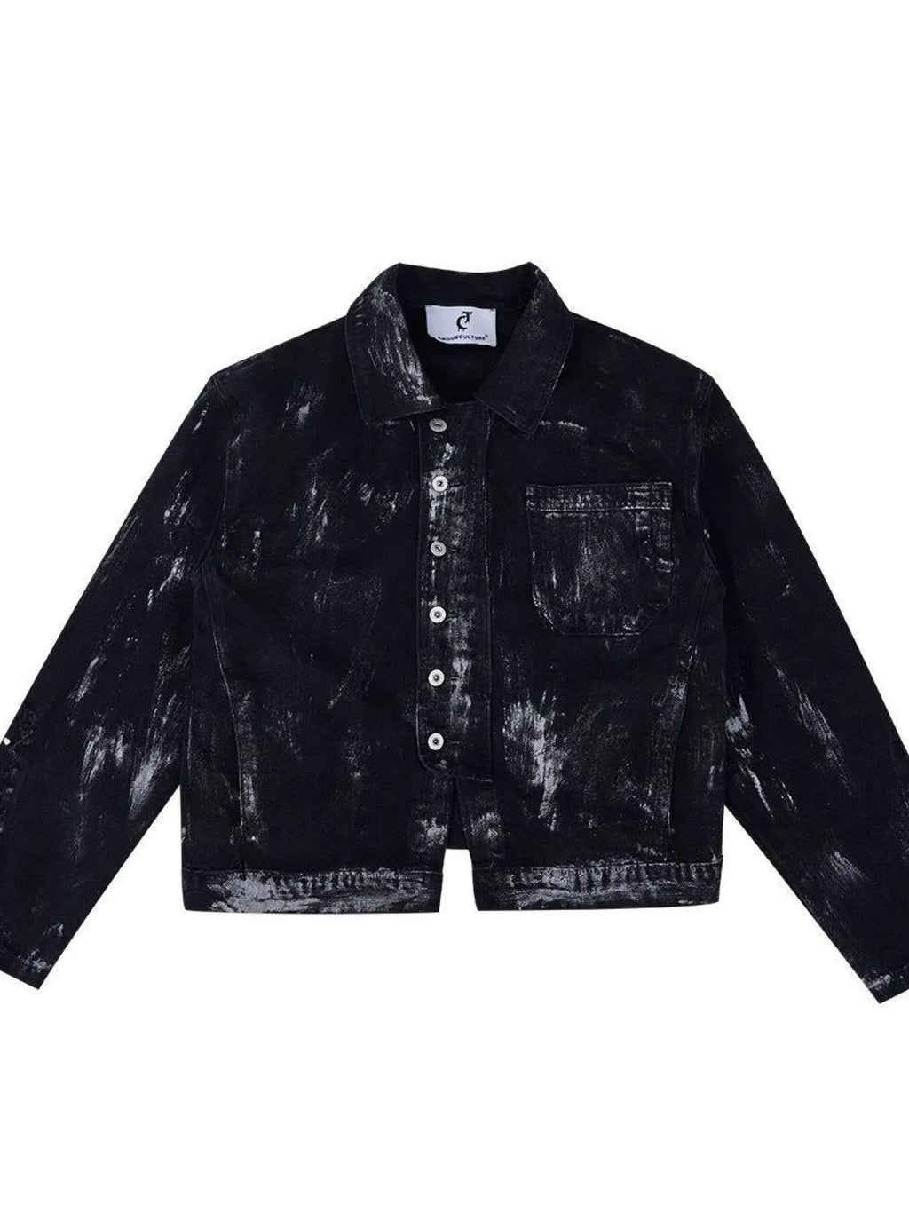 Men's Plus Size Button Up Long Sleeve Denim Jacket