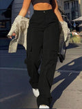 Full Size High-Waisted Cargo Pants Plus Size