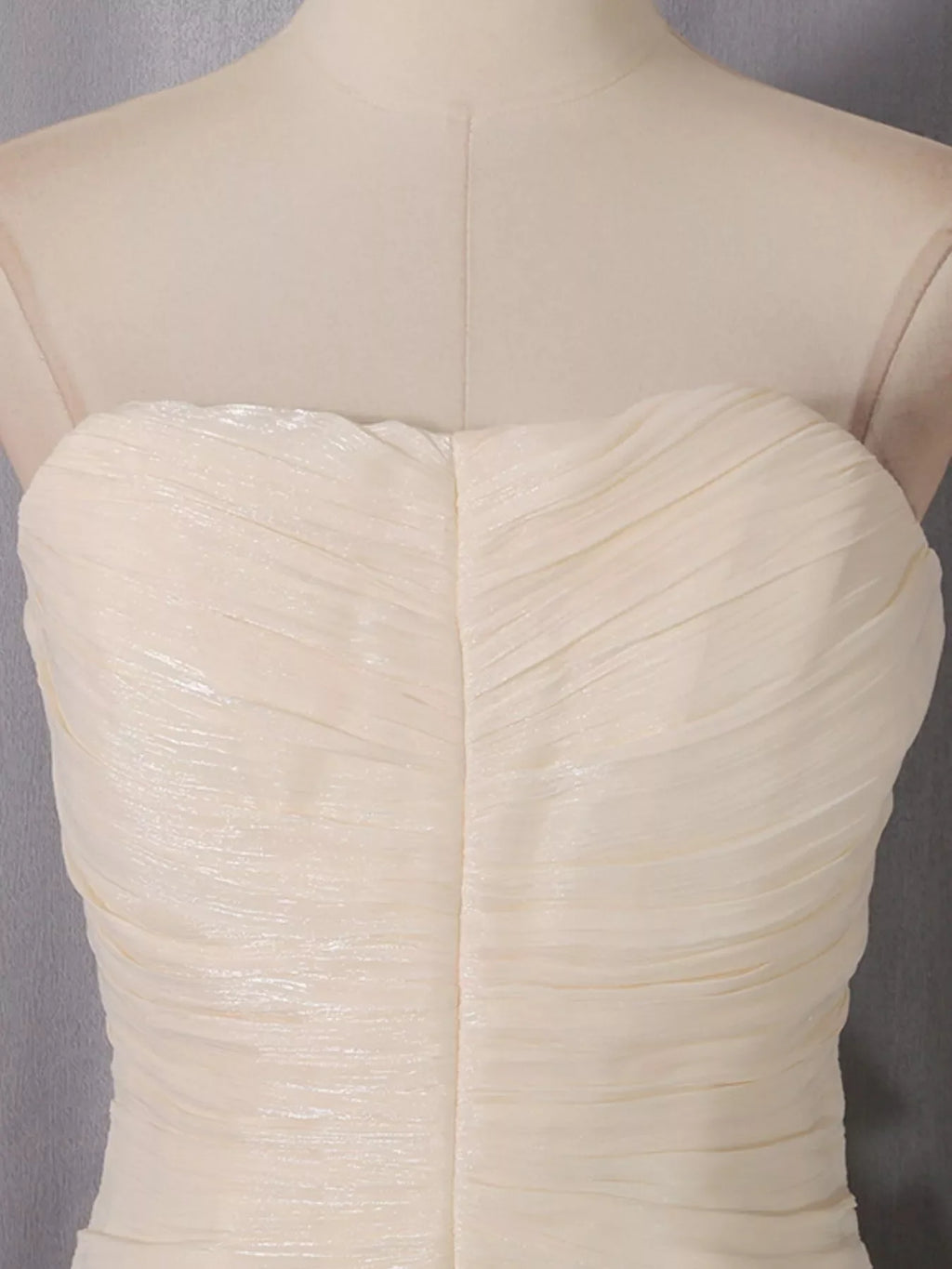 Strapless Ruffle Ruched Mini Dress