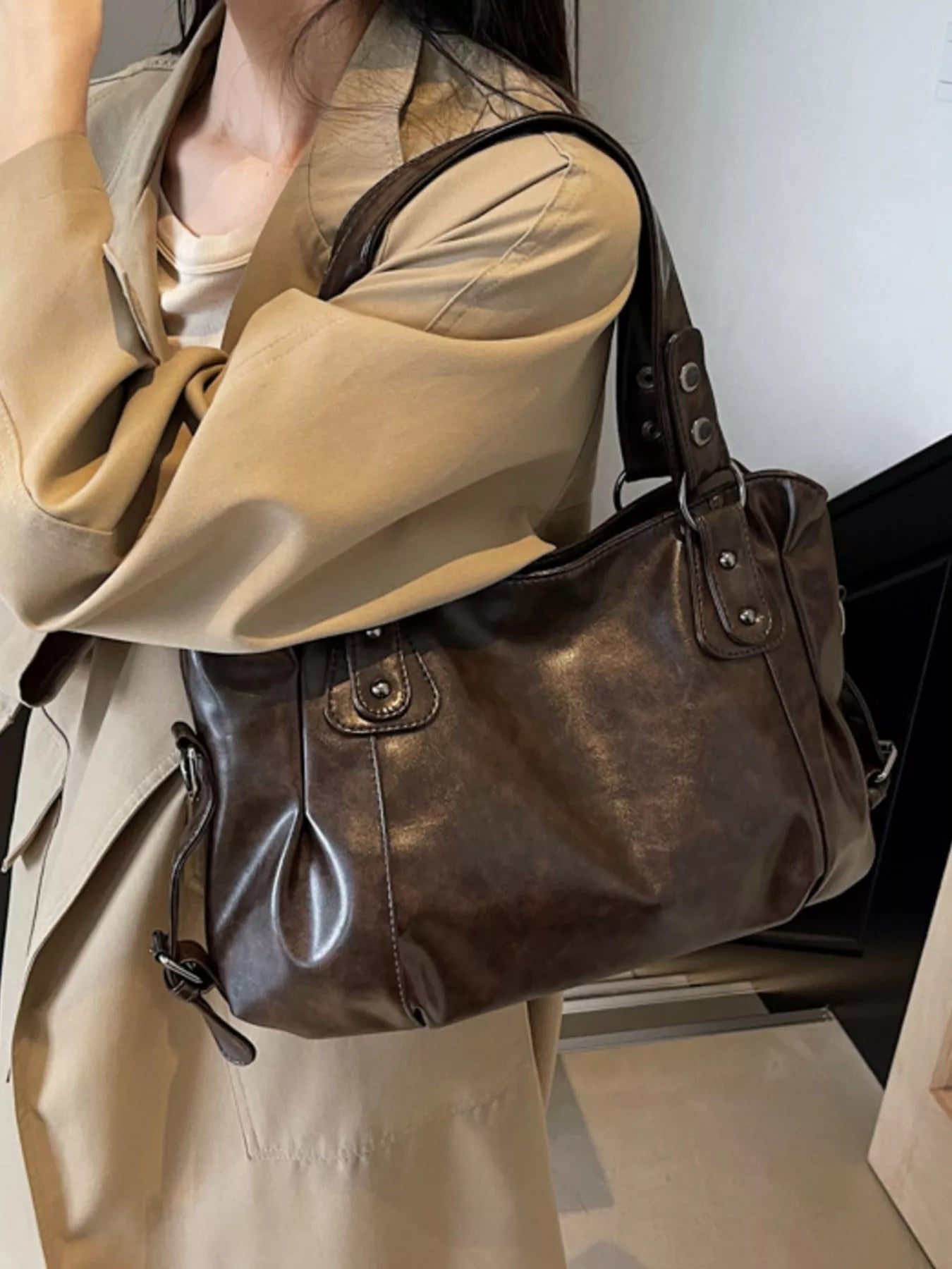 Vintage Style Leather Handbag