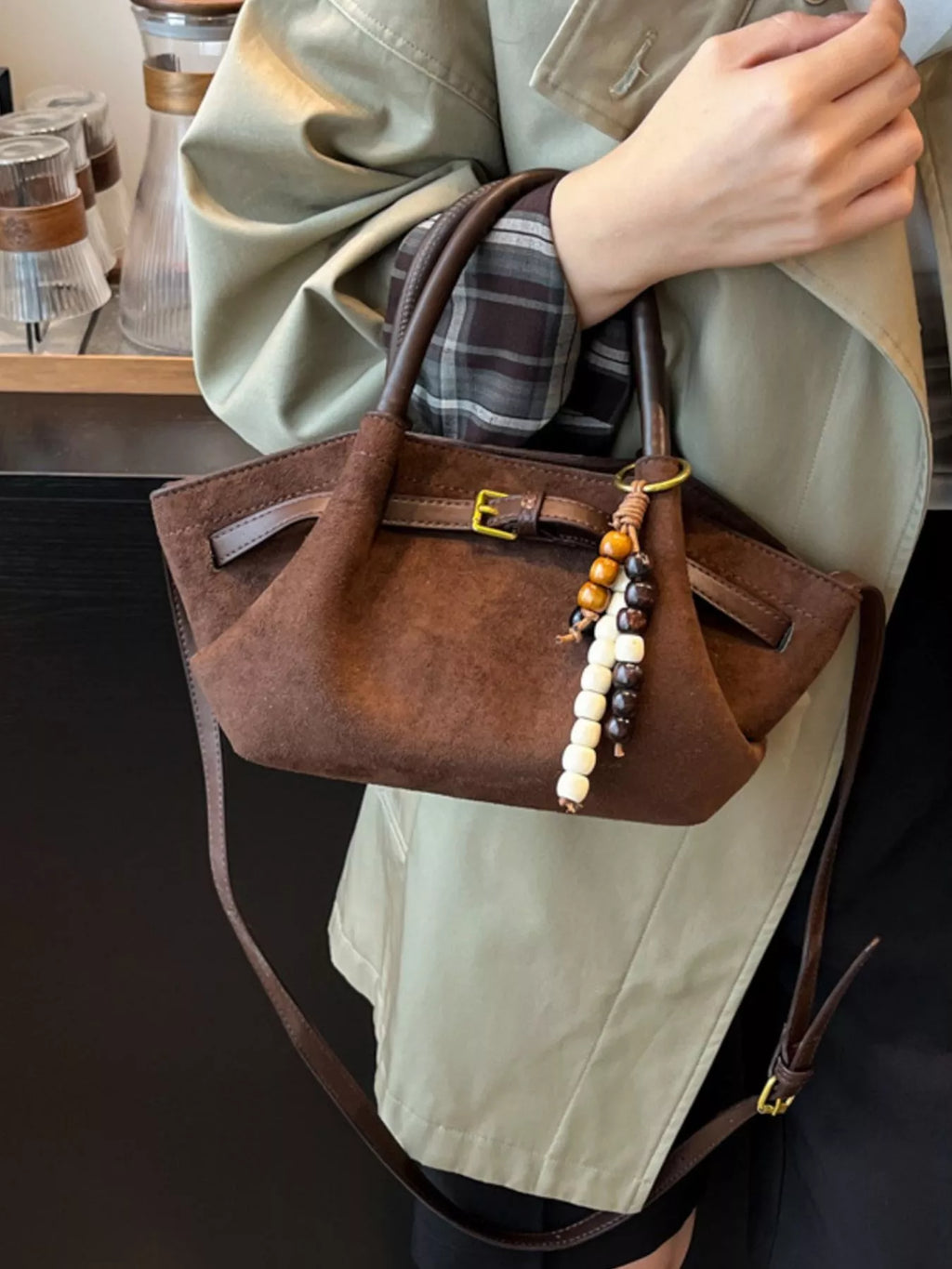 Buckle Decor Tote Bag