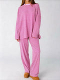 Striped Long Sleeve Top and Pants Set