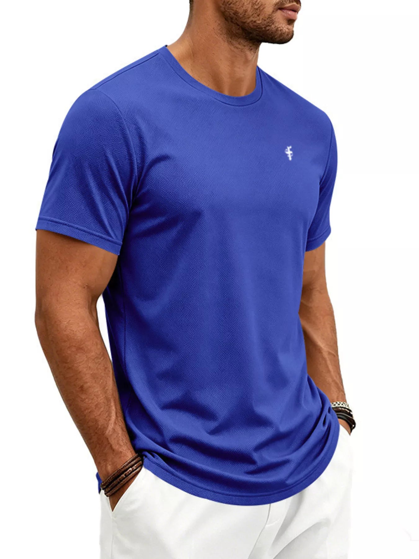 Men's Full Size Classic Fit Crew Neck T-Shirt Plus Size