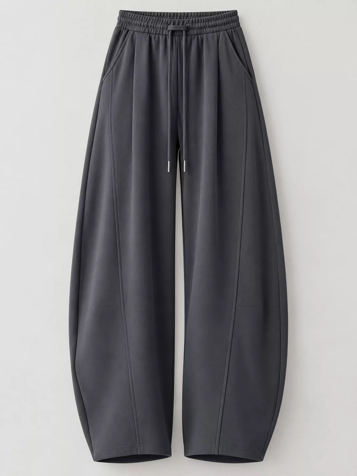 Full Size Drawstring Loose Fit Wide-Leg Sweatpants Plus Size