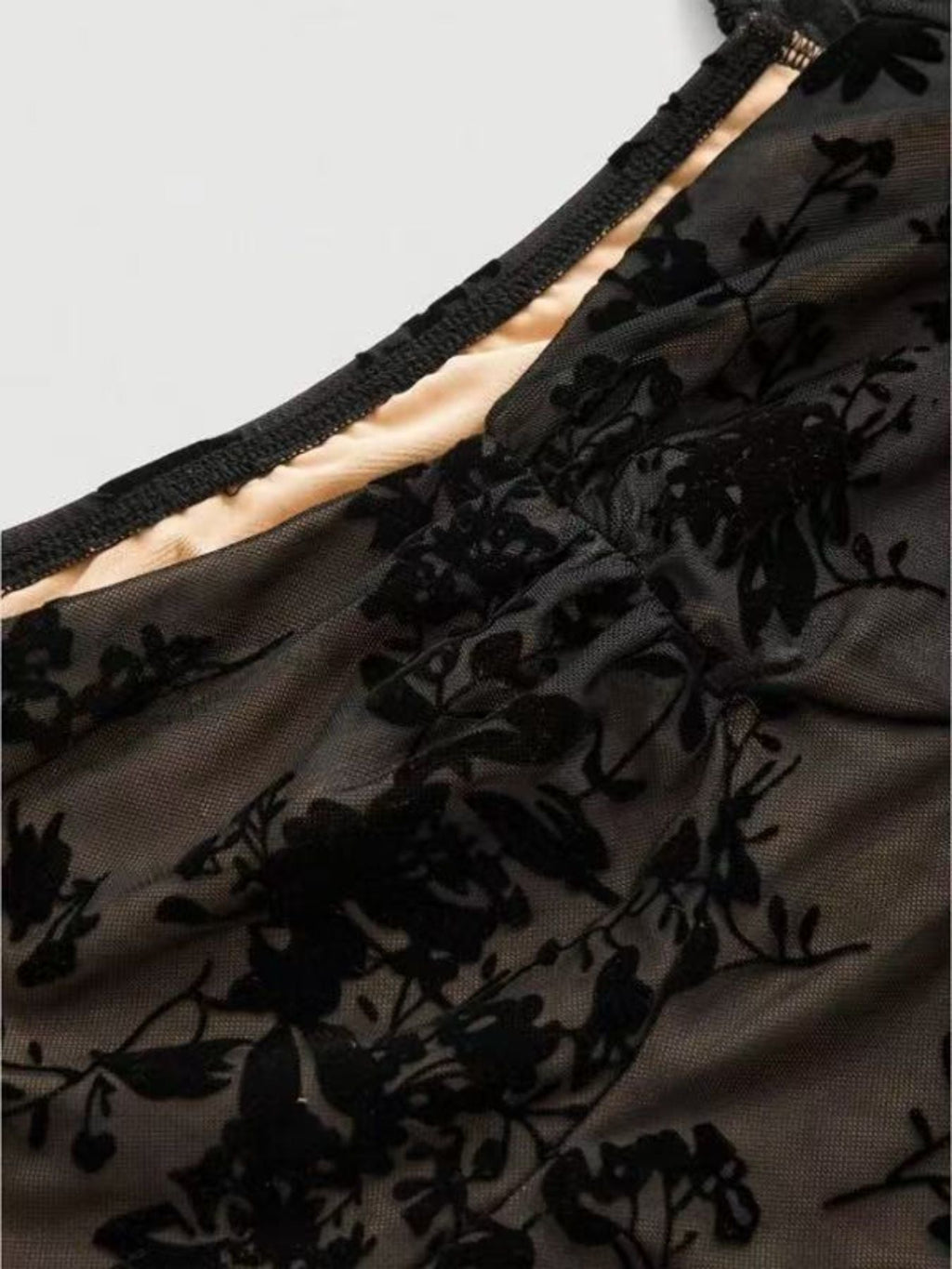 Sweetheart Neck Flared Sleeve Mini Dress