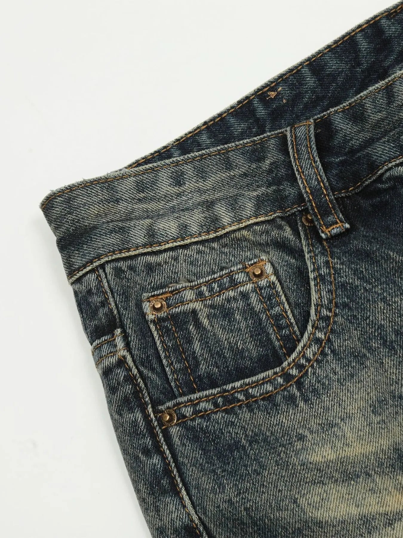 Men's Wash Straight Leg Jeans