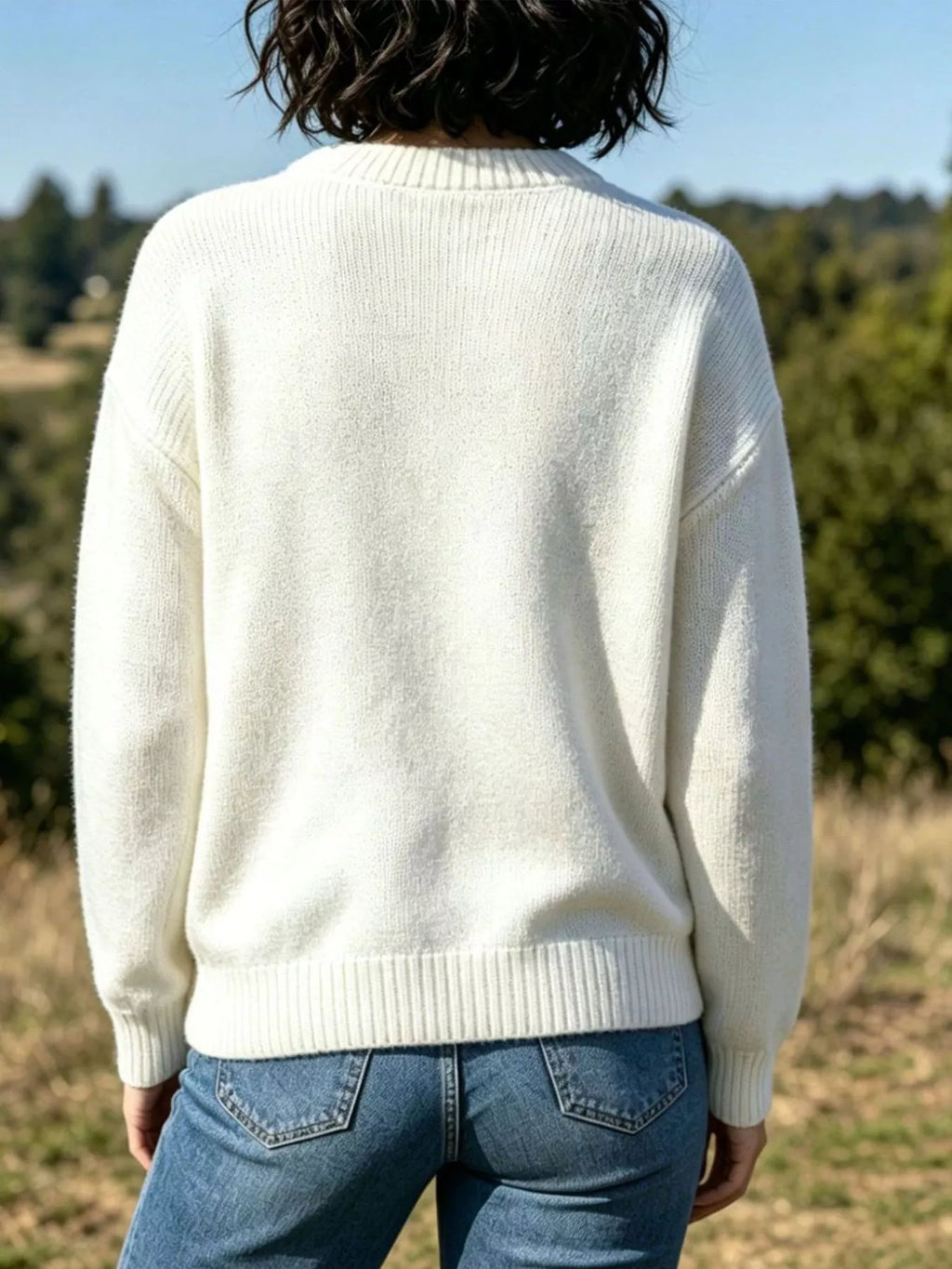 Lobster Graphic Crew Neck Sweater