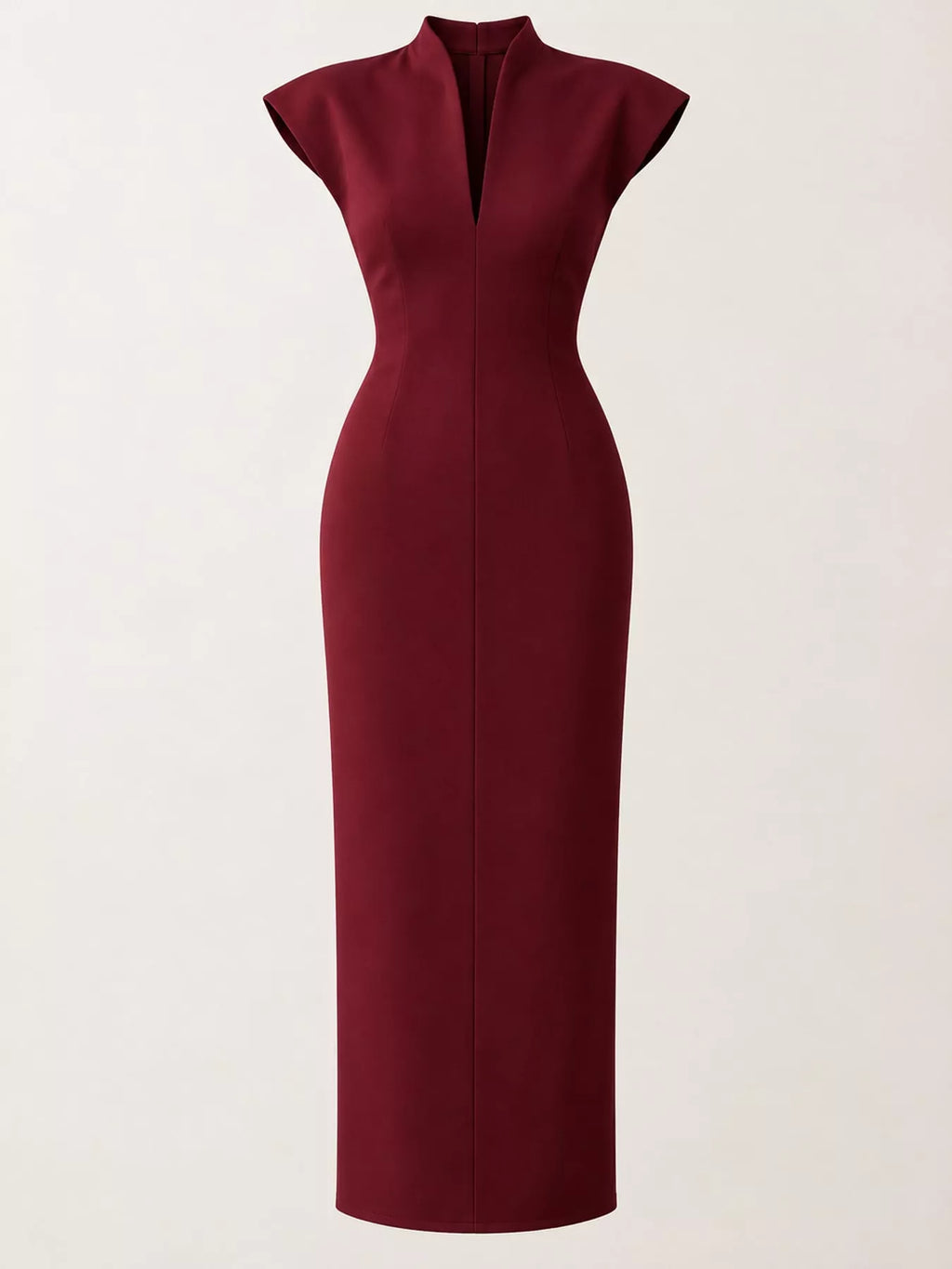 Slit Sleeveless Bodycon Midi Dress