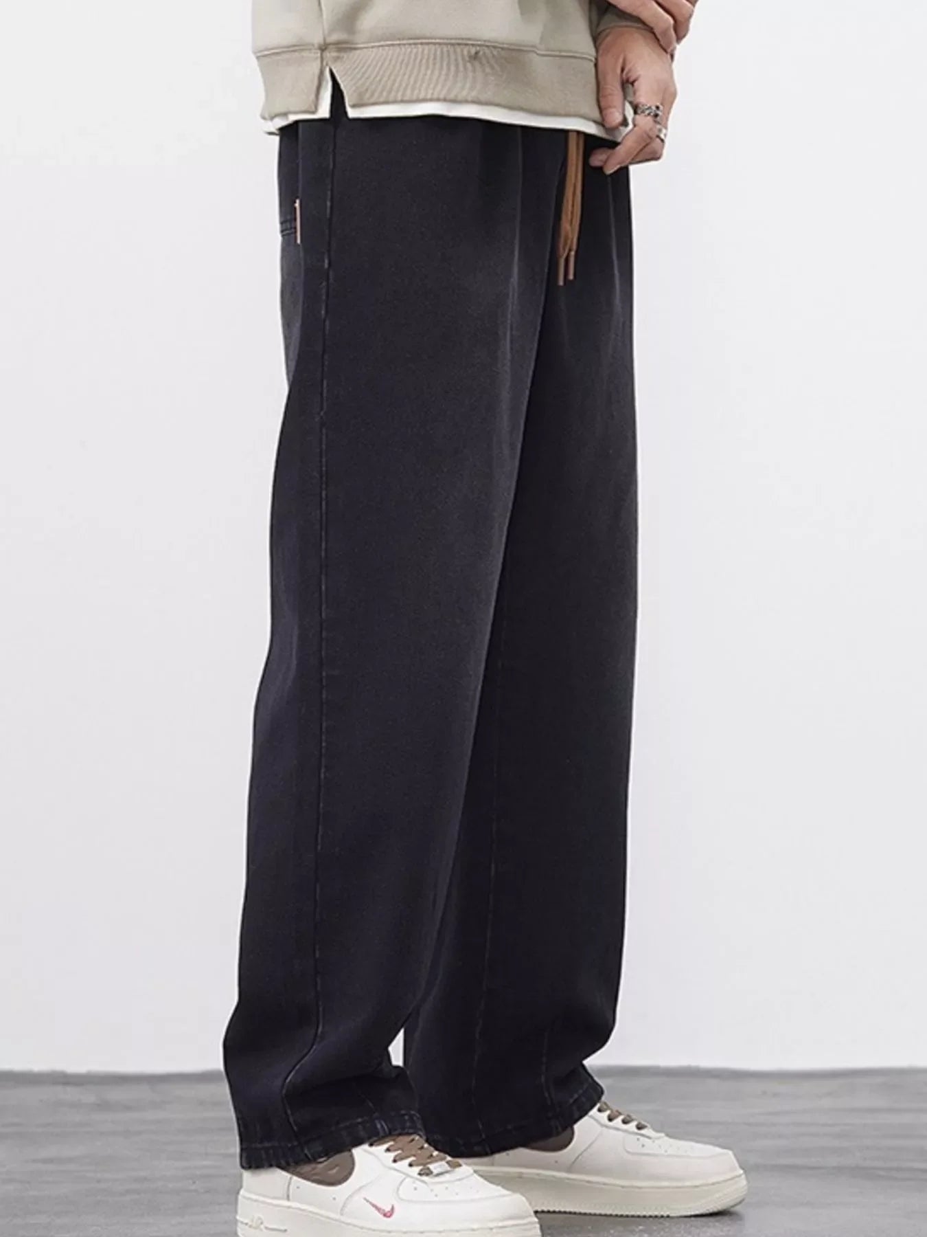 Men's Plus Size Wide Leg Jeans