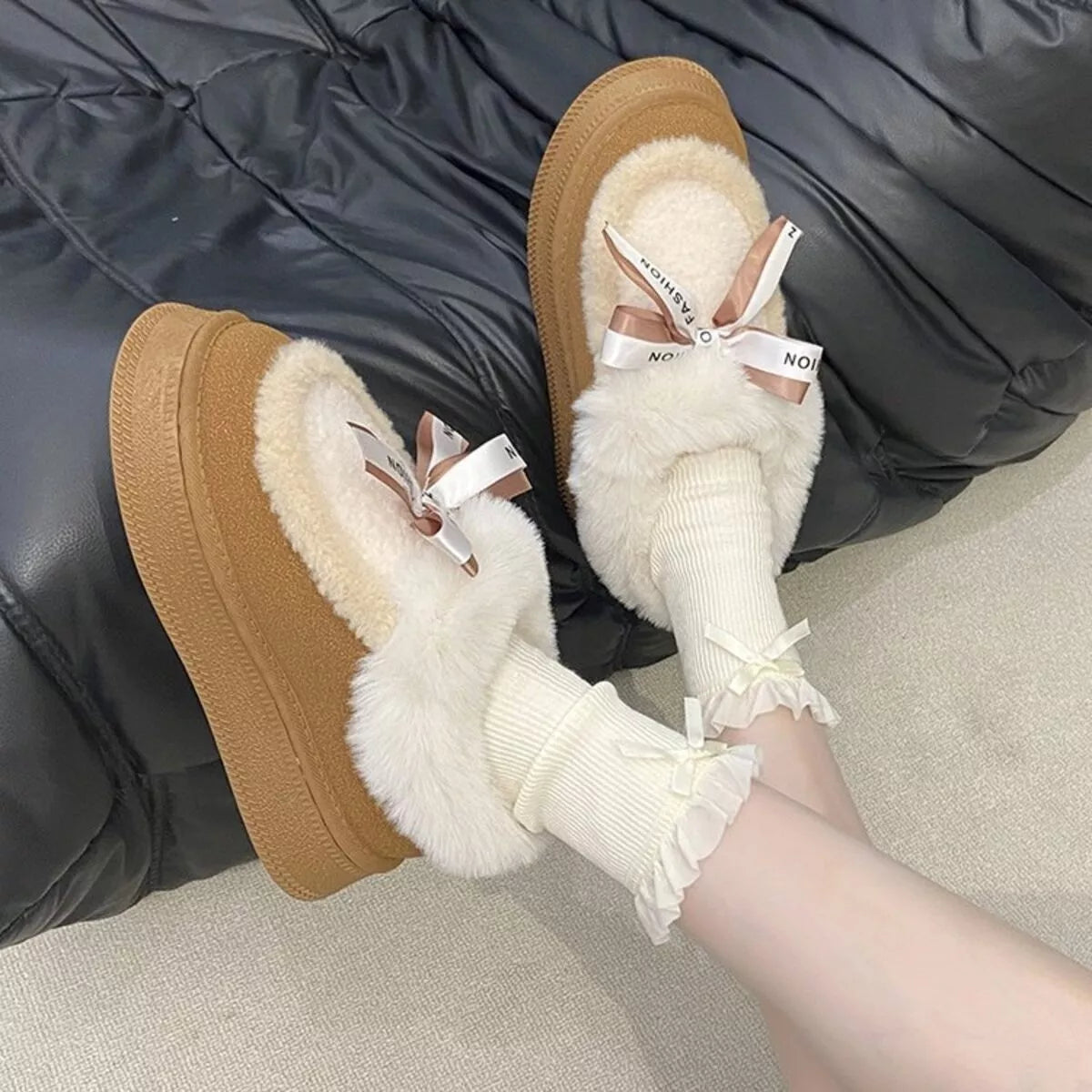 Round Toe Platform Boots