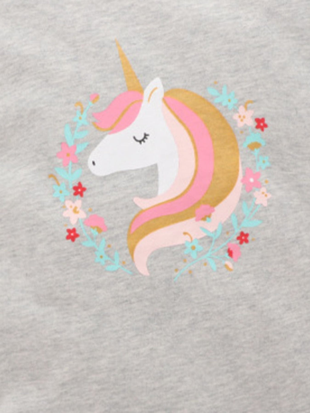 Children's Unicorn Graphic Short Sleeve T-Shirt