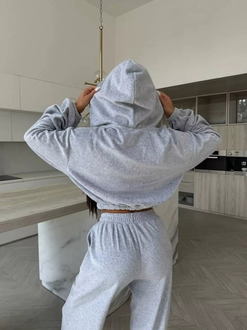 Zip-Up Hoodie and Joggers Set