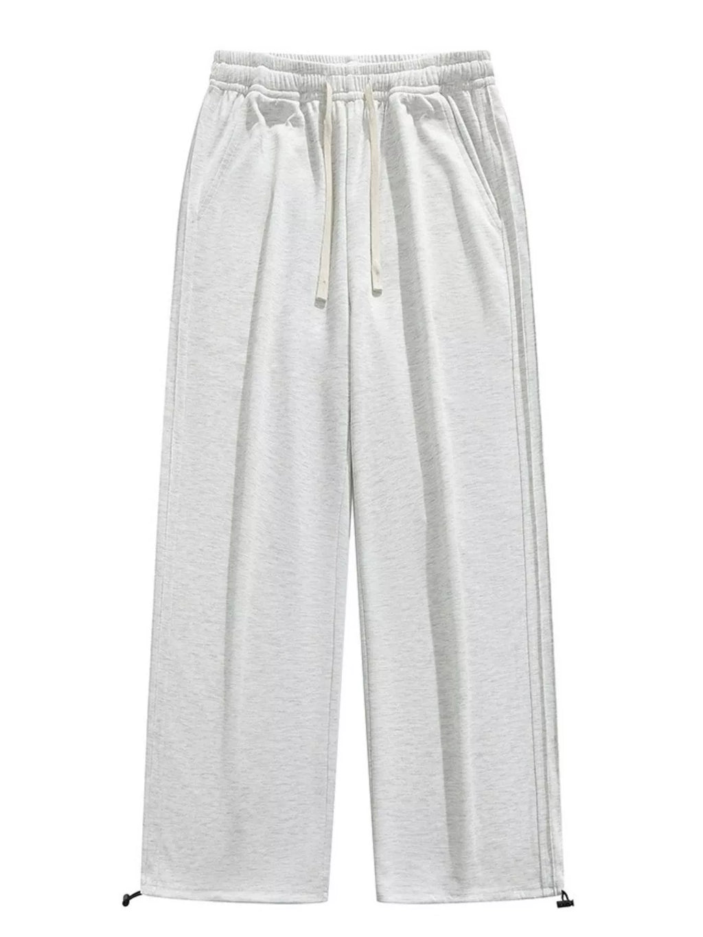 Men's Plus Size Casual Loose-Fit Drawstring Wide Leg Pants