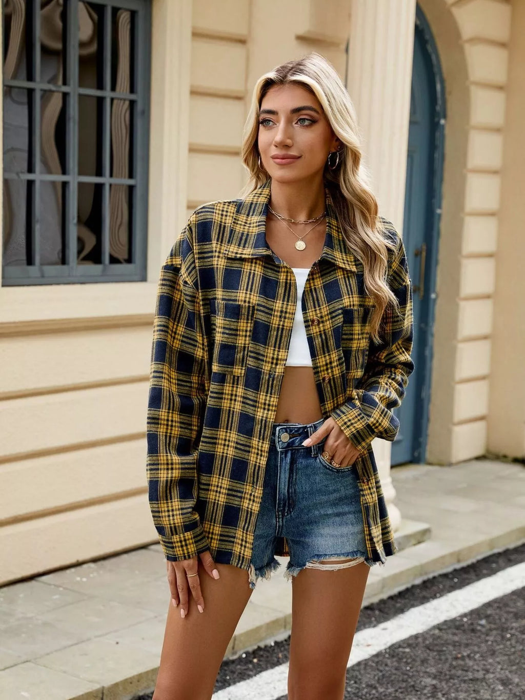 Plaid Button Up Shirt