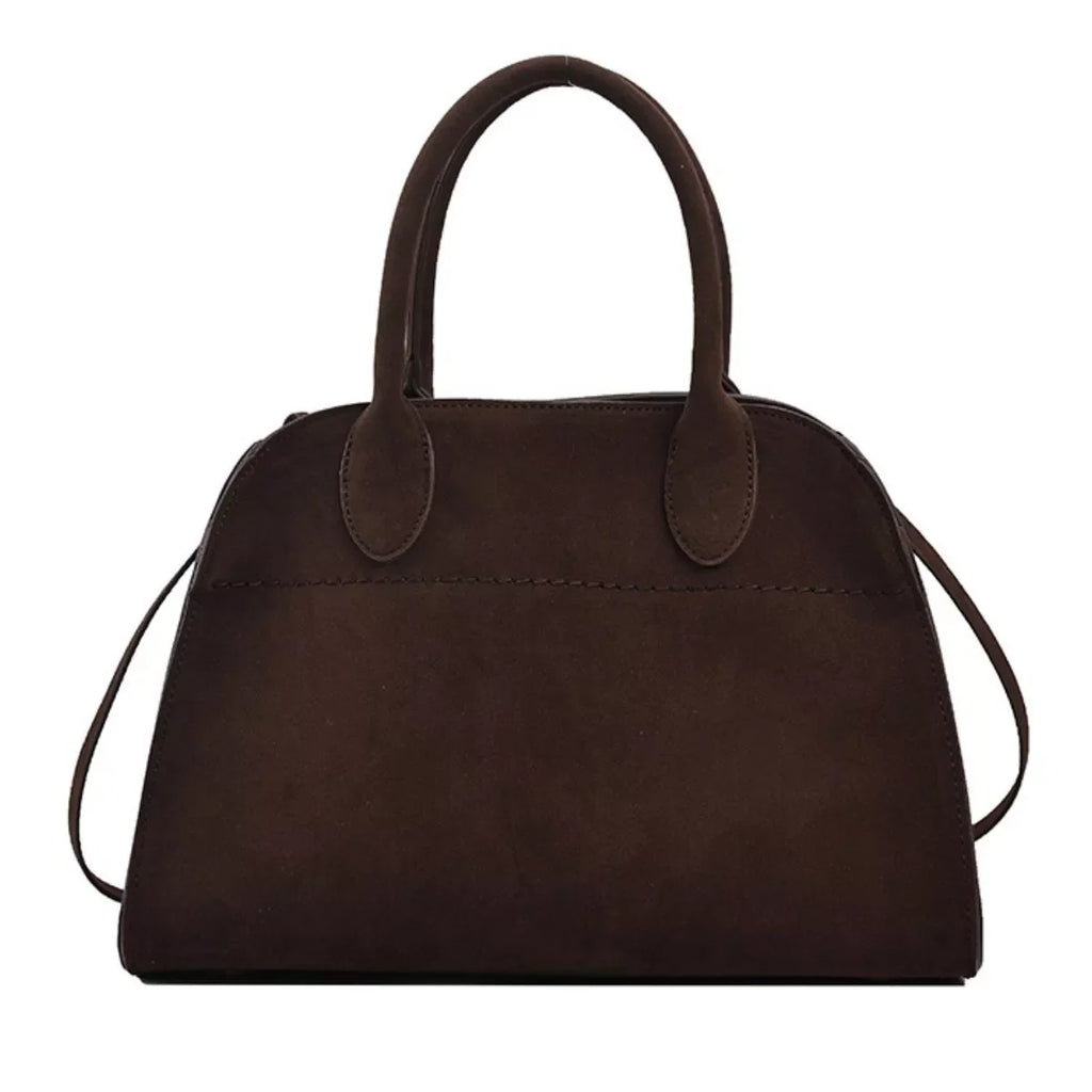 Suede Leather Large Handbag