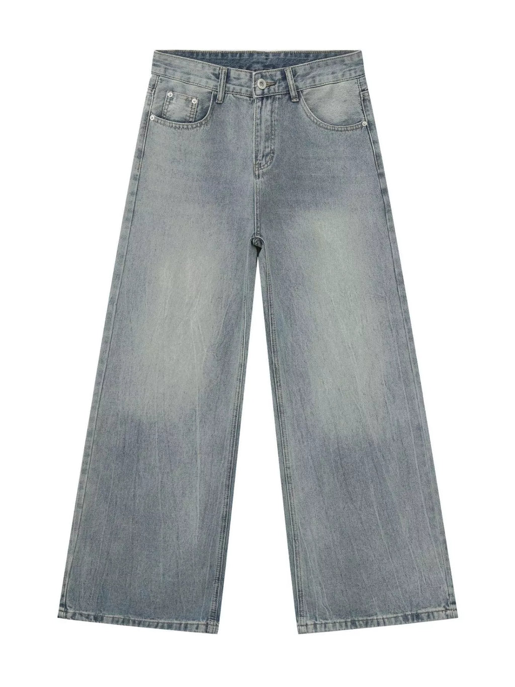 Men's Loose Fit Washed Jeans