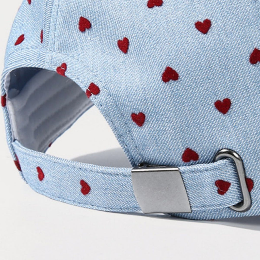 Heart-Patterned Casual Baseball Cap