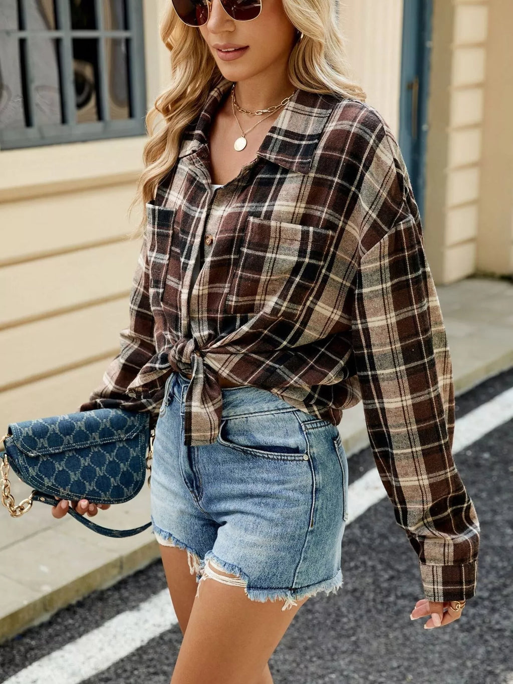Plaid Button Up Shirt
