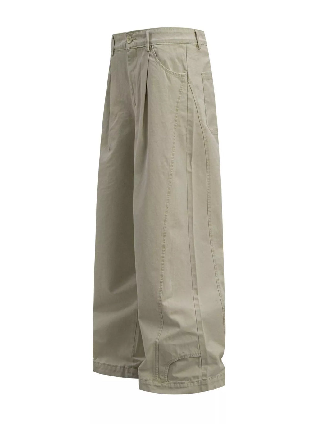 Men's Wide Leg Pleated Pants