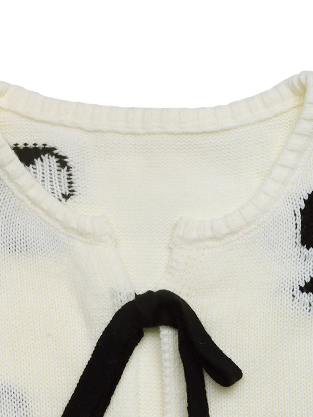 Bow Print Tie-Front Cardigan