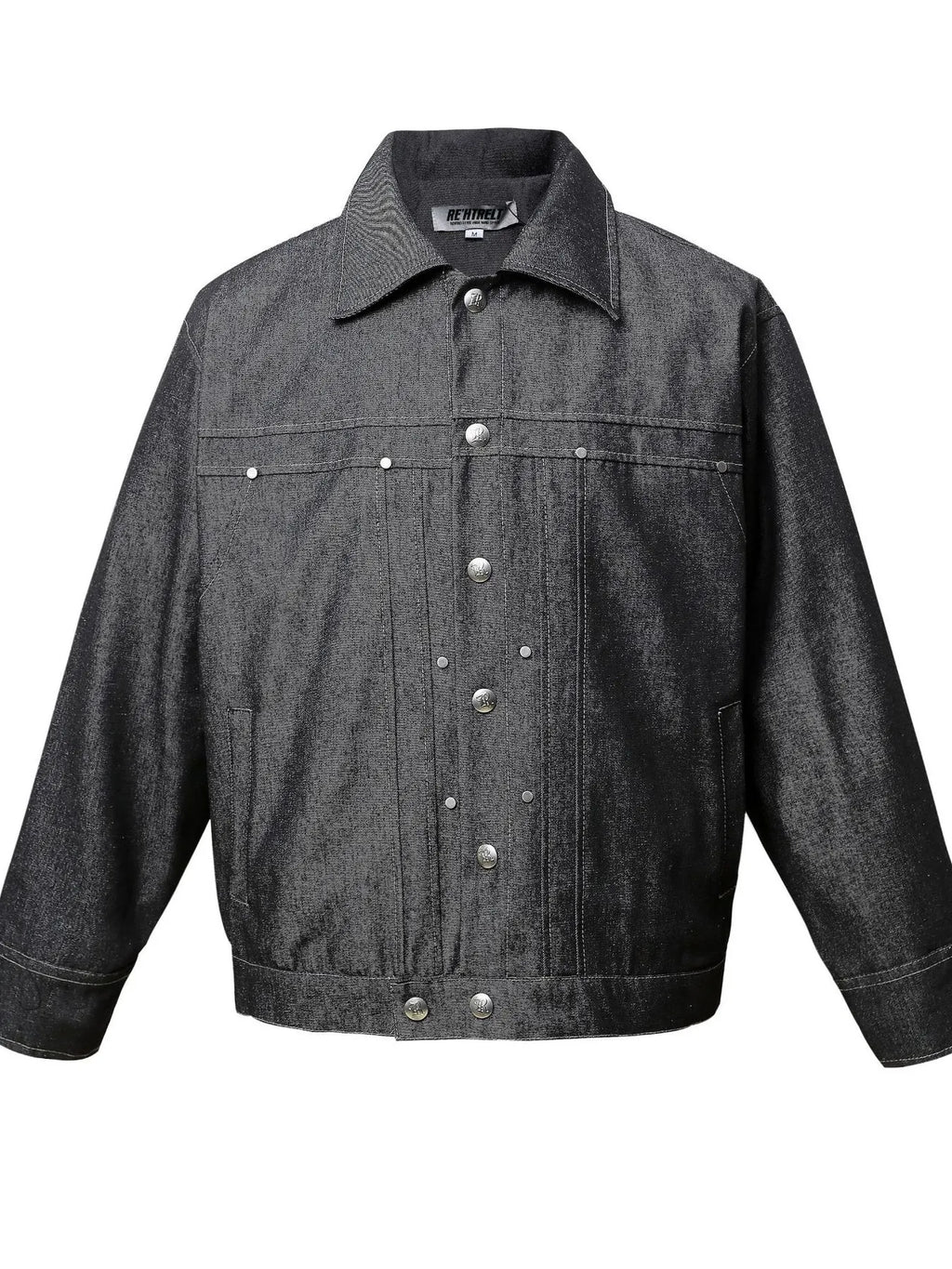 Men's Snap Down Long Sleeve Denim Jacket