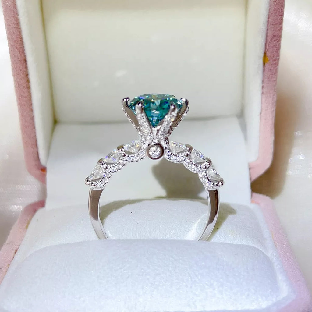 3 Carat 925 Sterling Silver Moissanite Ring