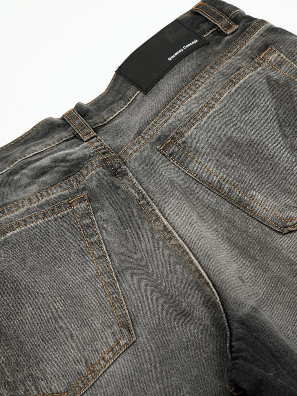 Men's Washed Balloon Wide Leg Jeans