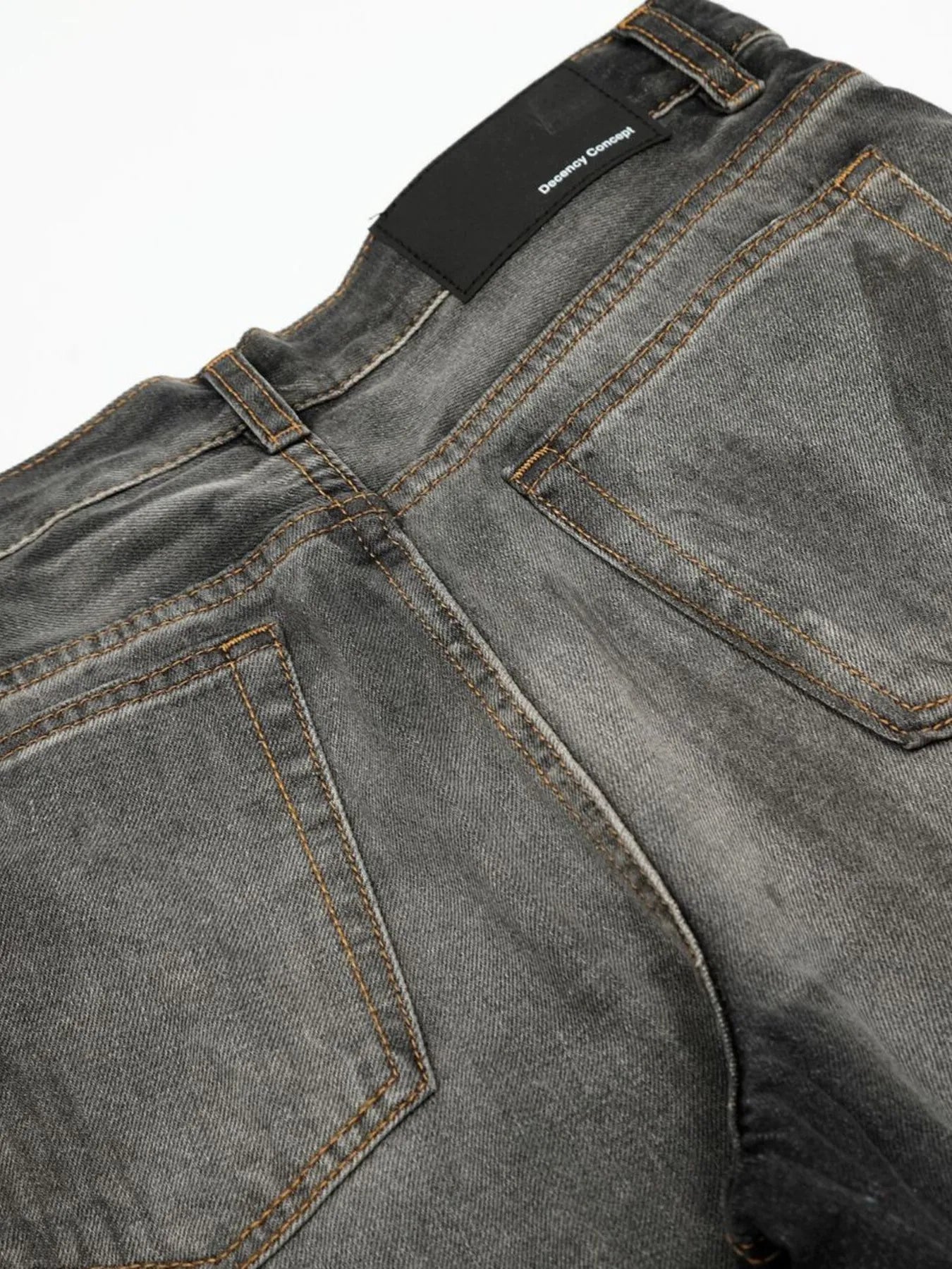 Men's Washed Balloon Wide Leg Jeans