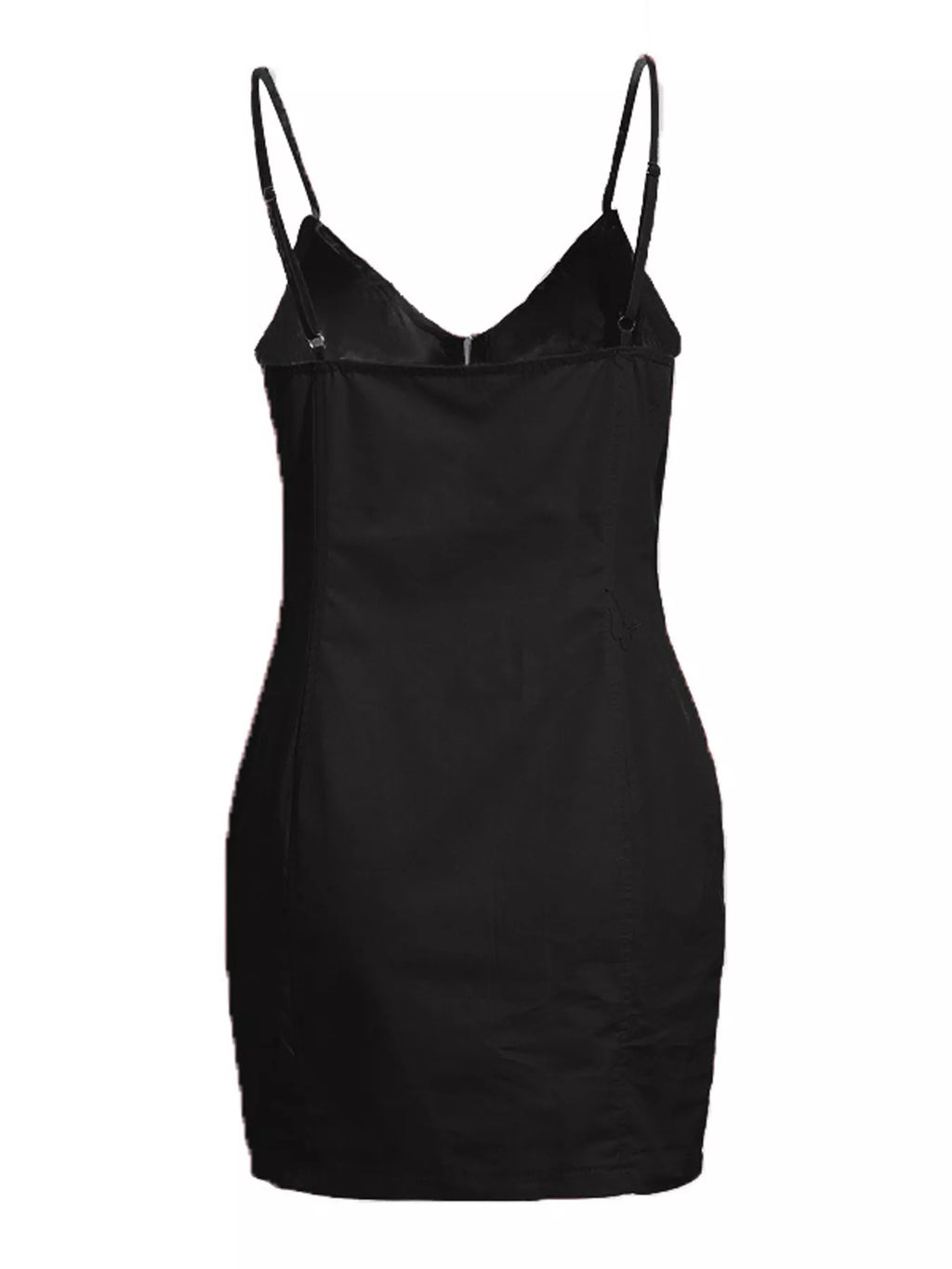 Full Size Zip-Front Bodycon Mini Dress Plus Size